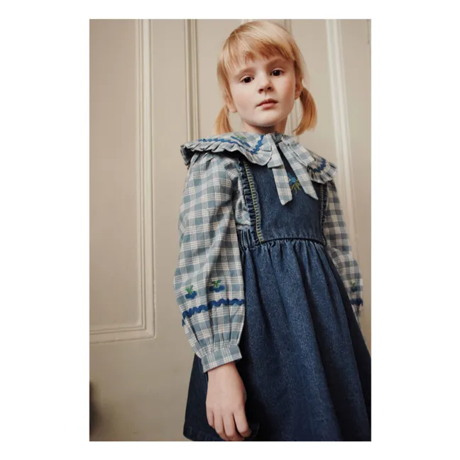 Soor Ploom - Tippi Recycled Denim Cotton Dress - Denim blue