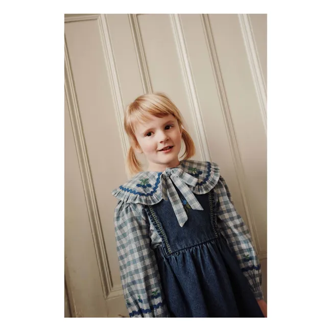 Blouse Carreaux | Bleu