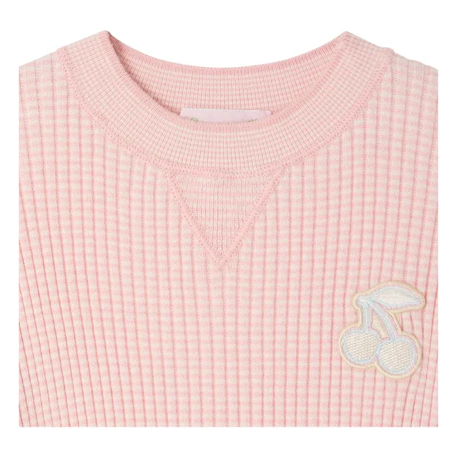 Pull Manches Courtes Melie Coton Bio | Rose