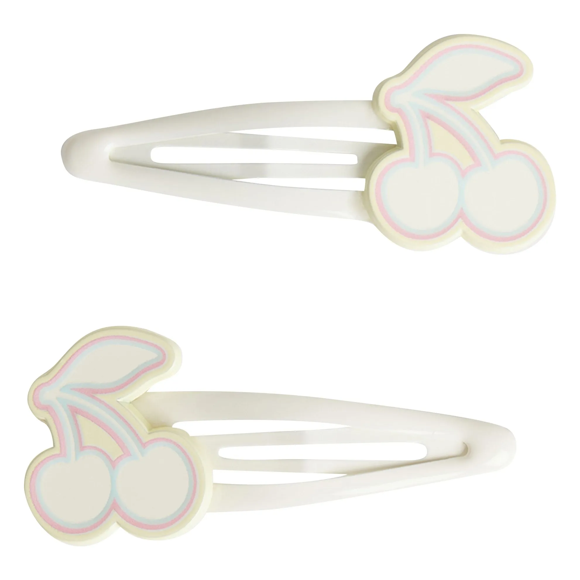 Lot de 2 Barrettes Marina Cerises | Ivoire- Image produit n°0