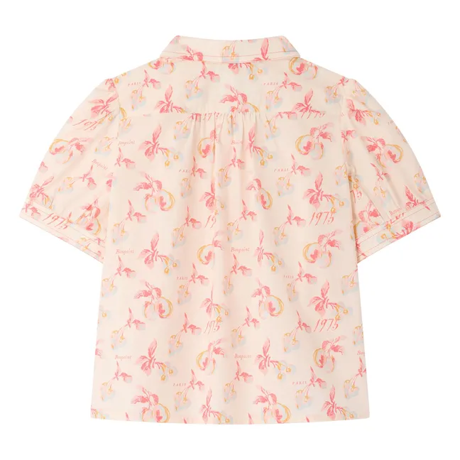 Blusa Mathilda Cereza Algodón orgánico | Crudo