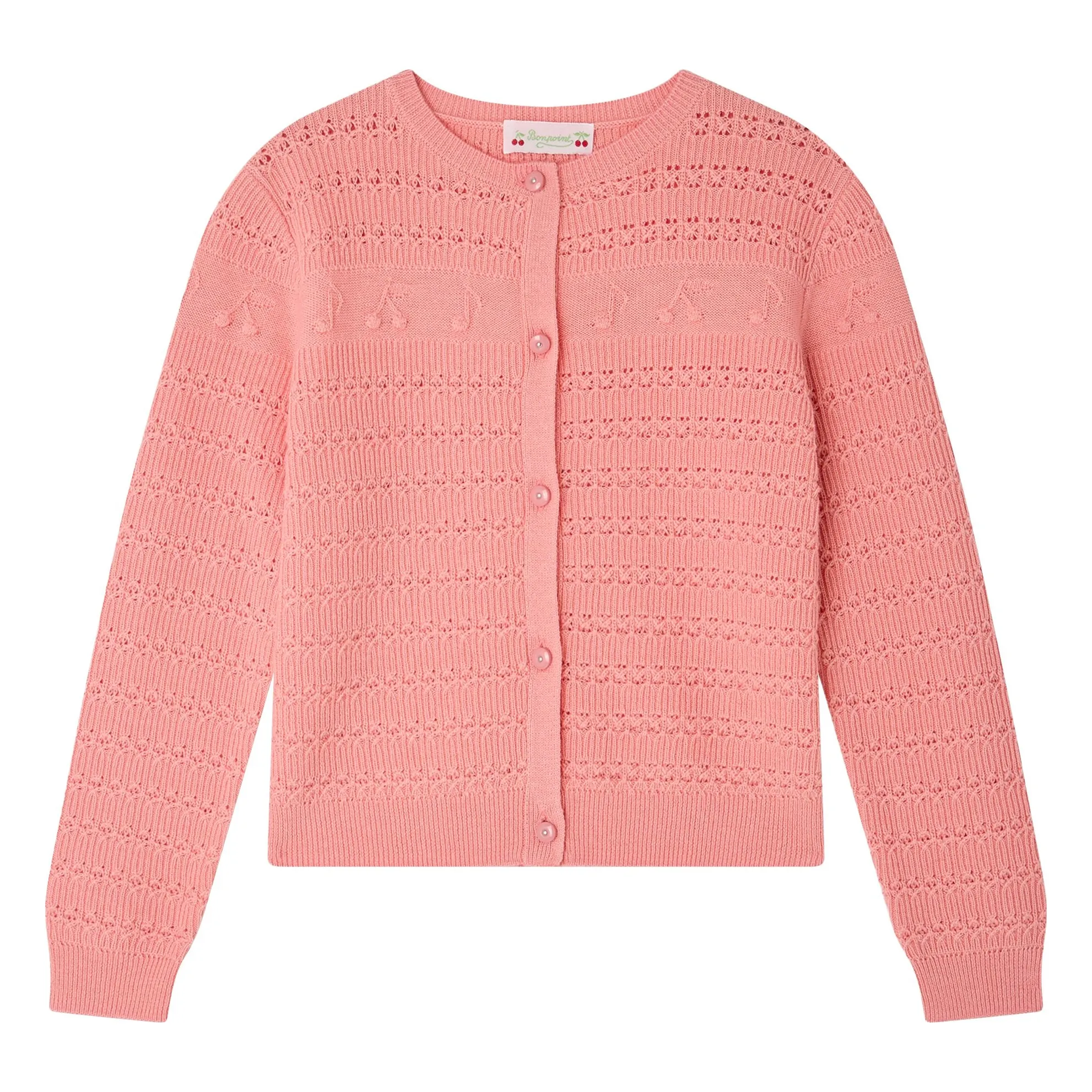 Cardigan Mia Laine | Rose bonbon- Image produit n°0