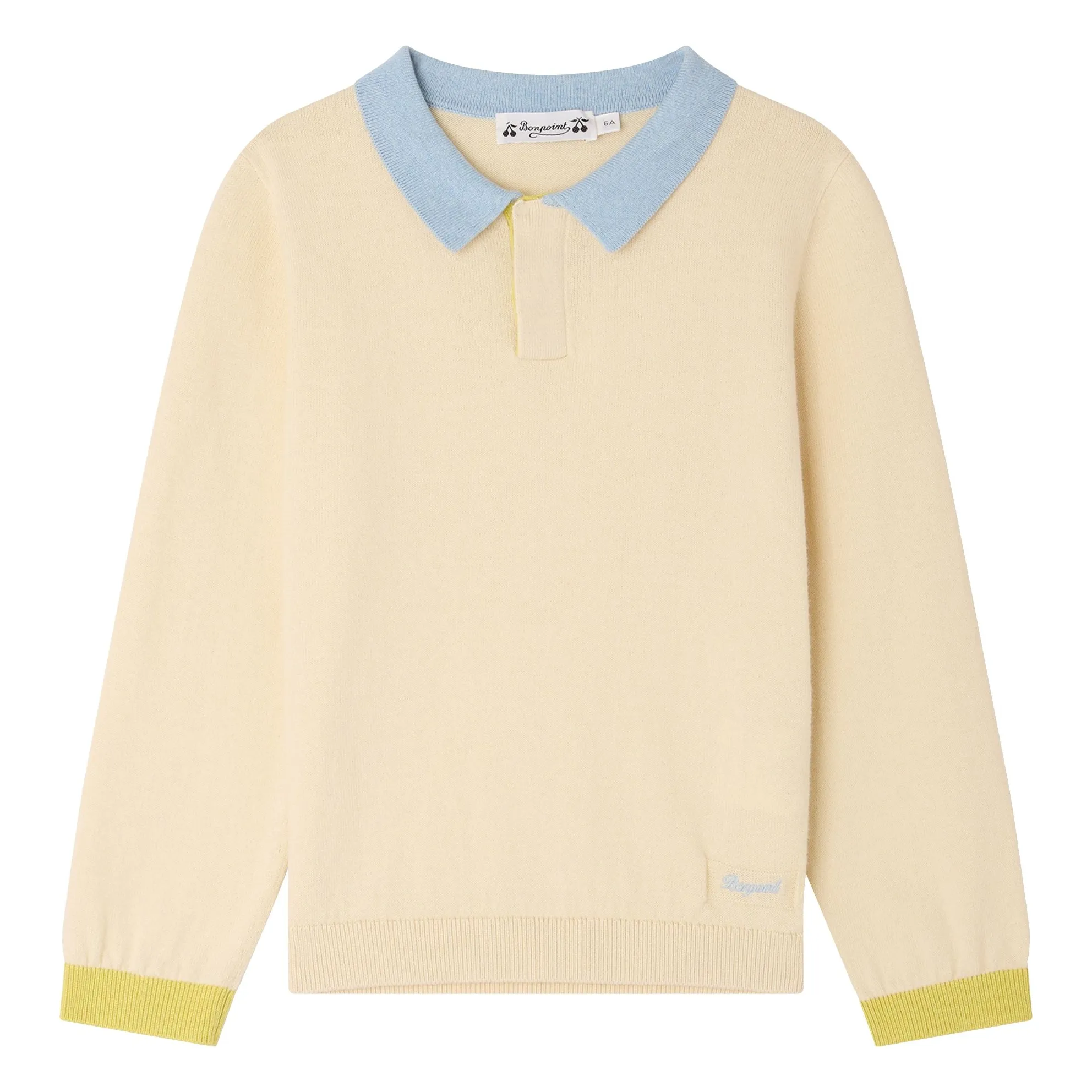 Bonpoint Boys Ecru Mae Organic Cotton Polo Shirt