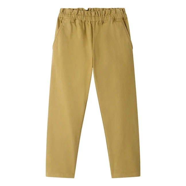 Pantalon July Coton Bio | Vert kaki clair