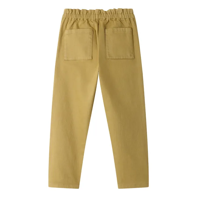 Pantalon July Coton Bio | Vert kaki clair