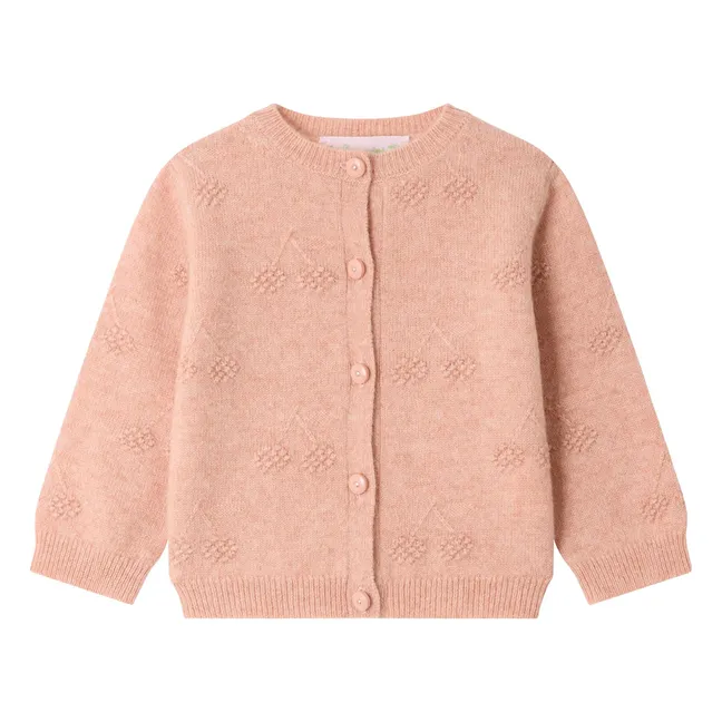 Cardigan Tibile Cachemire | Rose