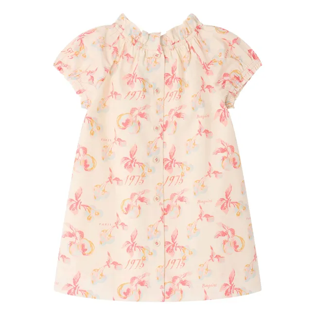 Dress Sidwell Cerises Coton Bio | Ecru