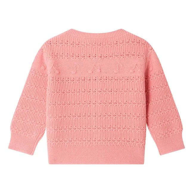Cardigan Mahana Laine | Rose bonbon