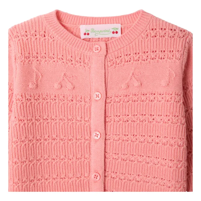 Cardigan Mahana Laine | Rose bonbon