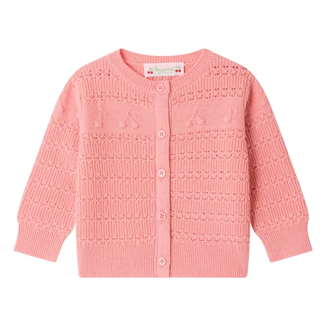 Cardigan Mahana Laine | Rose bonbon