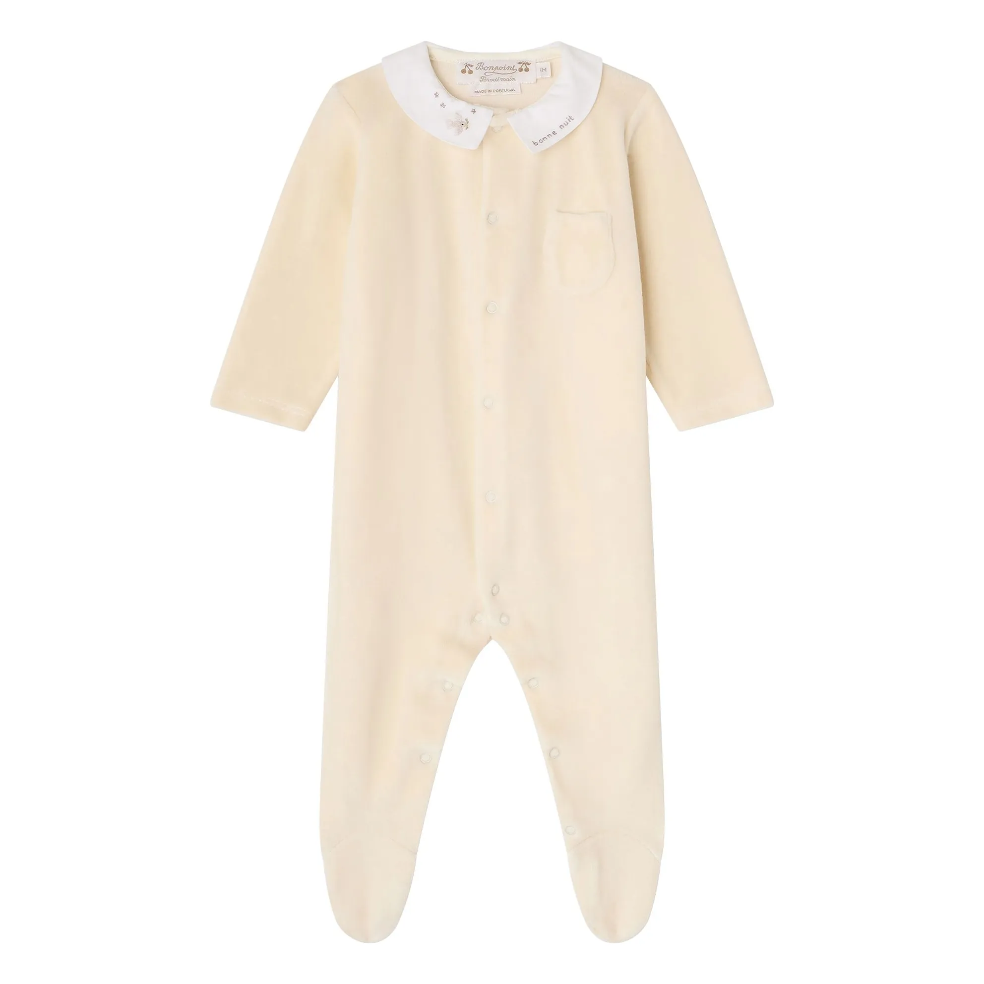 Bonpoint Chalk Tilouan Organic Cotton Pyjamas