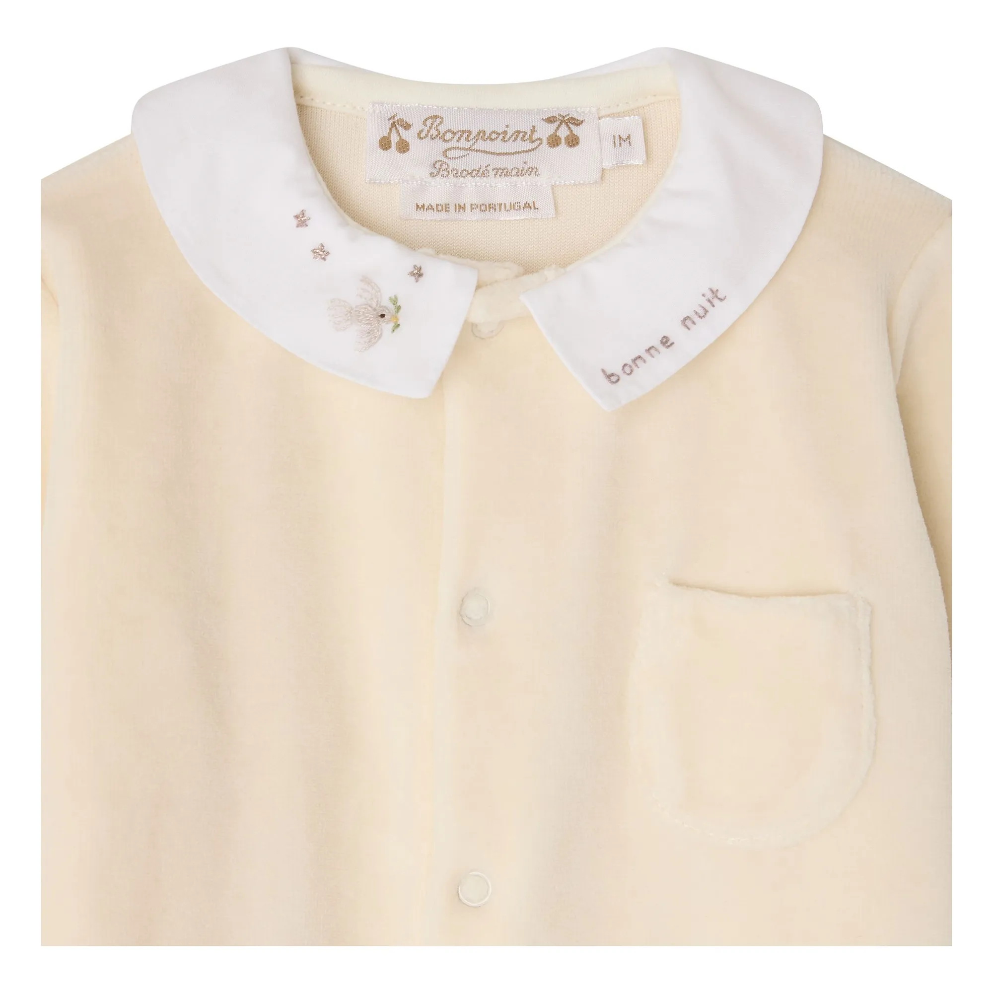Pyjama Tilouan Coton Bio | Craie- Image produit n°1
