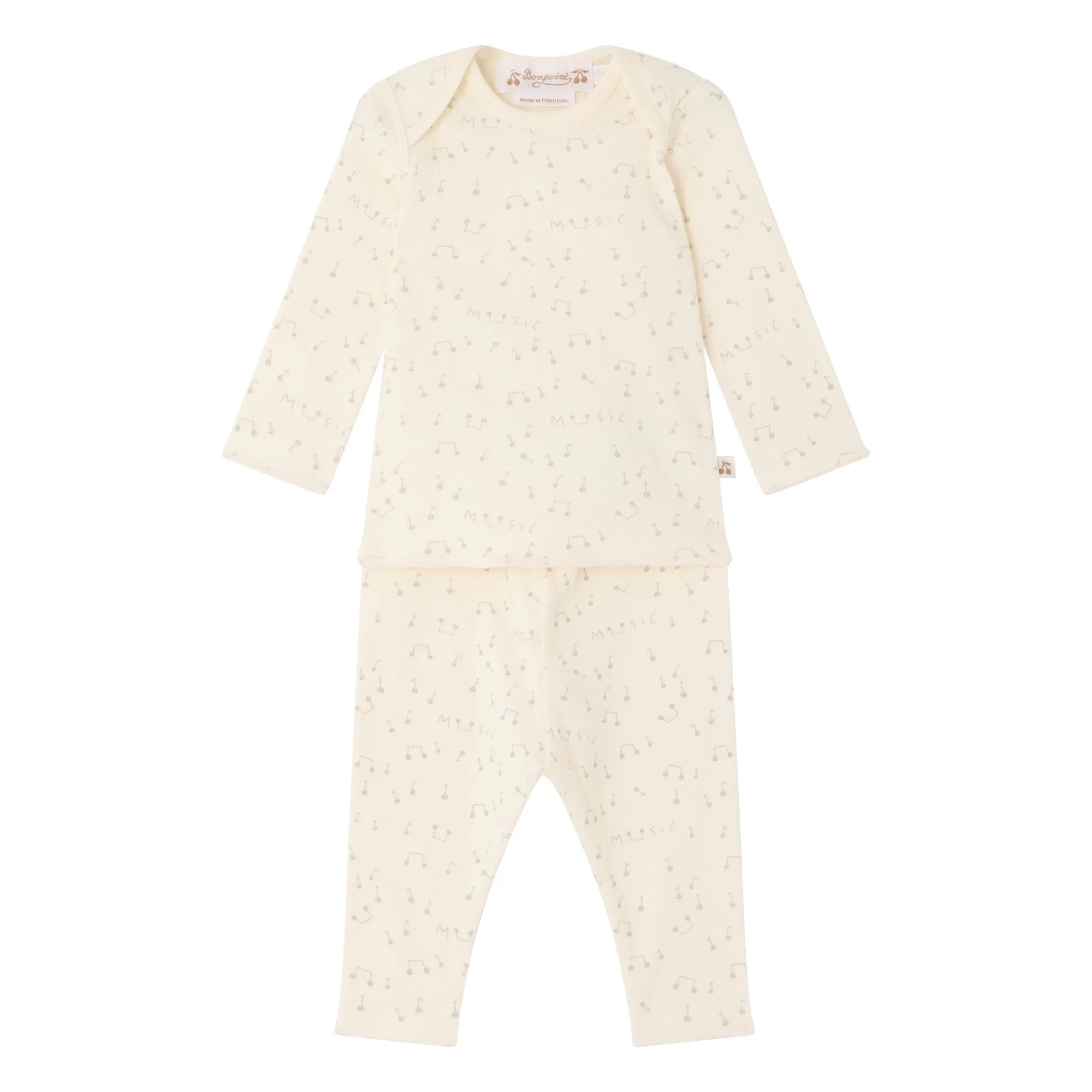 Bonpoint Ivory Timi Music Organic Cotton Set