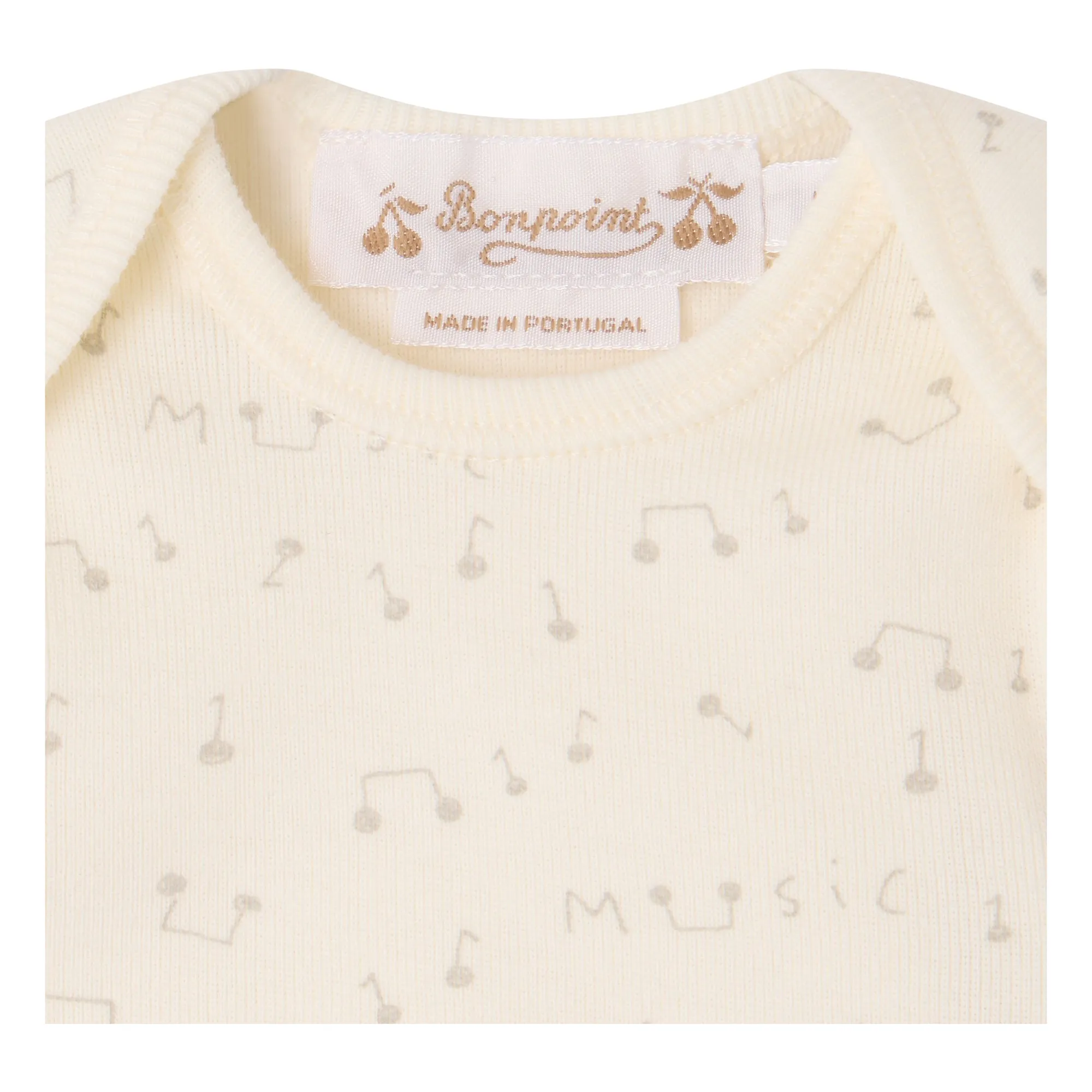 Ensemble Timi Music Coton Bio | Ivoire- Image produit n°1