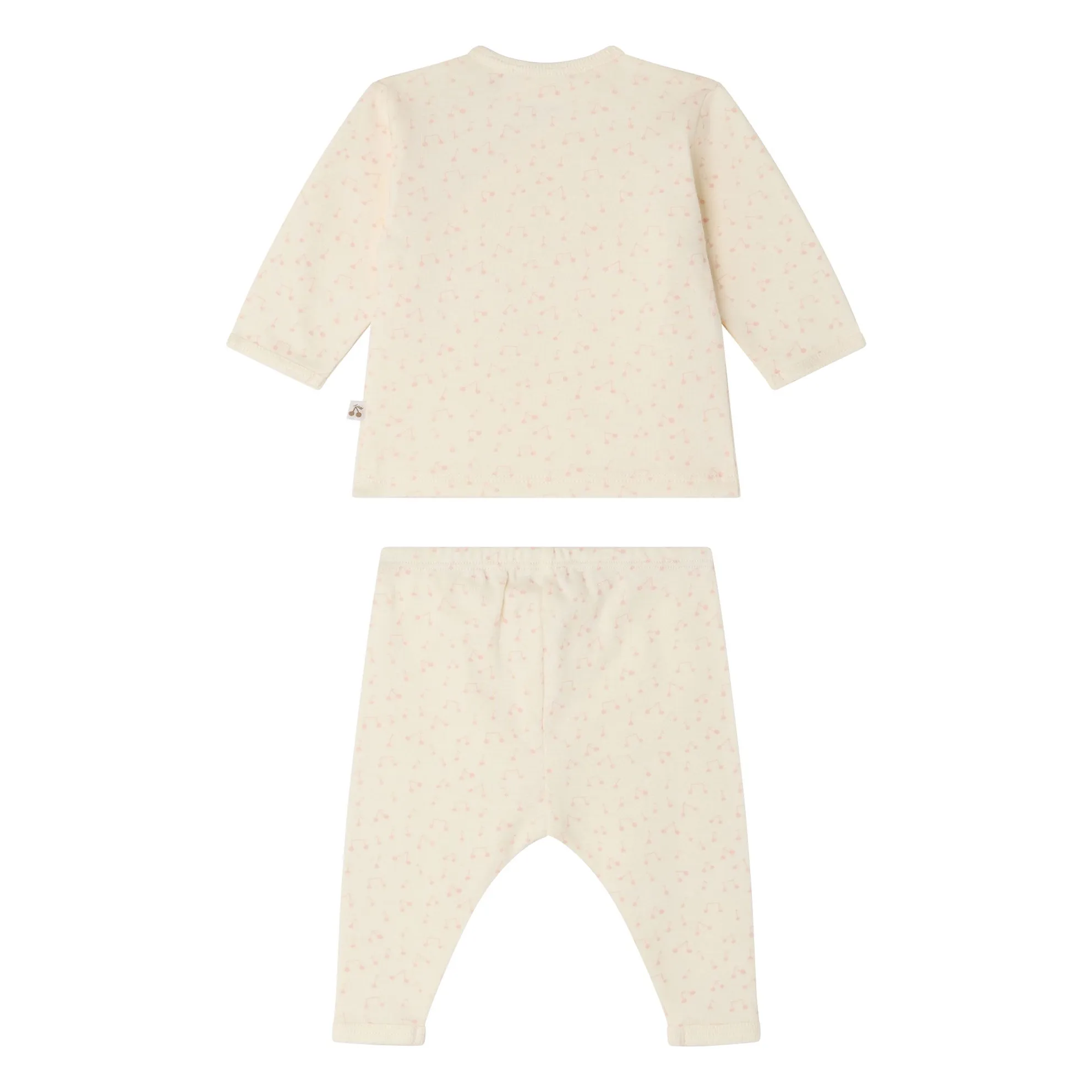 Ensemble Timao T-shirt et Pantalon Coton Bio | Crème- Image produit n°2