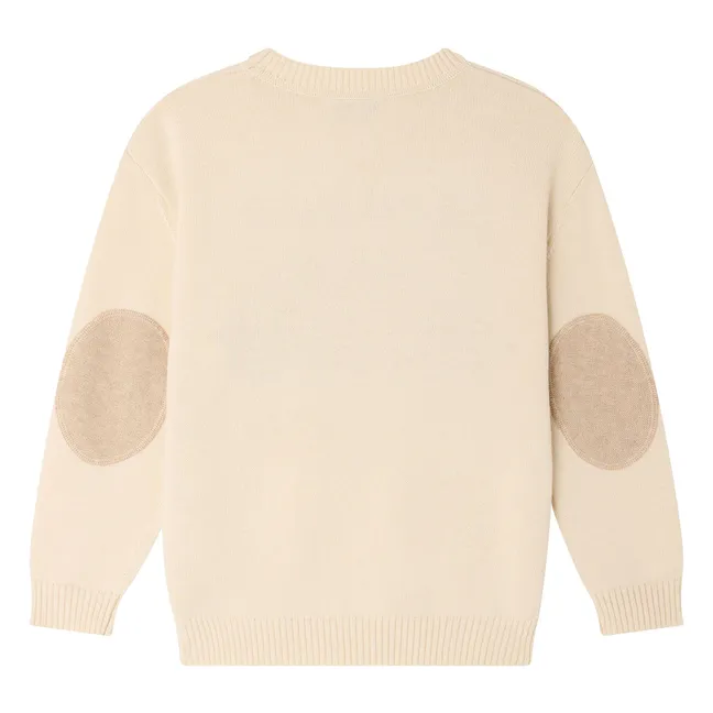 Pull Martinez Voiture Laine | Ecru