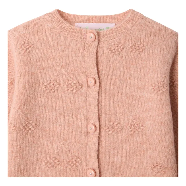 Cardigan Tibile Cachemire | Rose