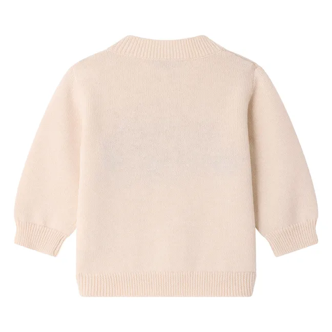 Pull Almire Voiture Laine | Ecru