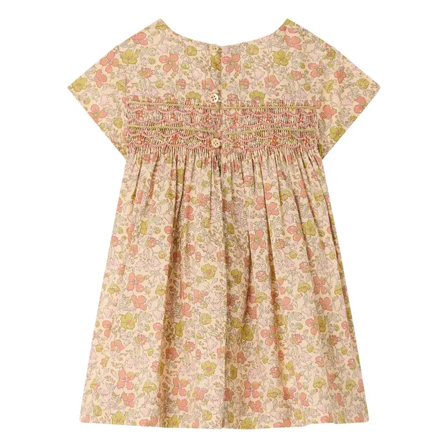 Robe Maruska Fleurie Coton Bio | Ecru