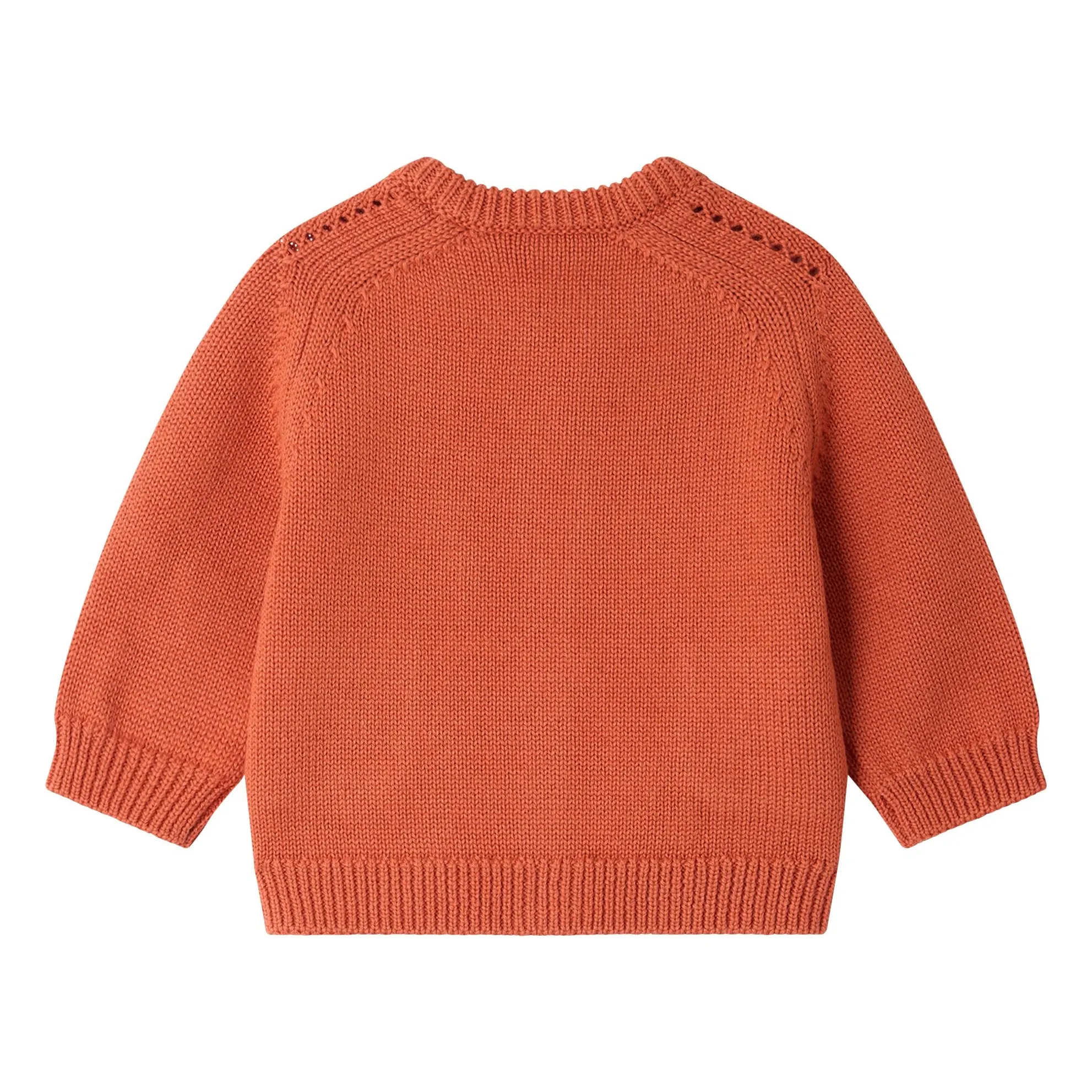 Cardigan Melina Laine | Orange sanguine- Image produit n°2