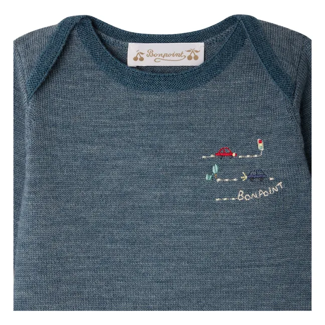 Combinaison Cielo Laine | Bleu de mer