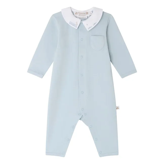 Pijama Anton de algodón ecológico | Azul Cielo