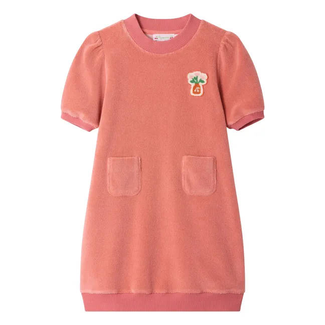 Robe Marceline Eponge Coton Bio | Rose