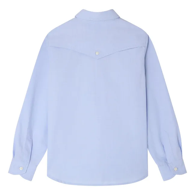 Chemise Jared Coton Bio | Bleu Clair