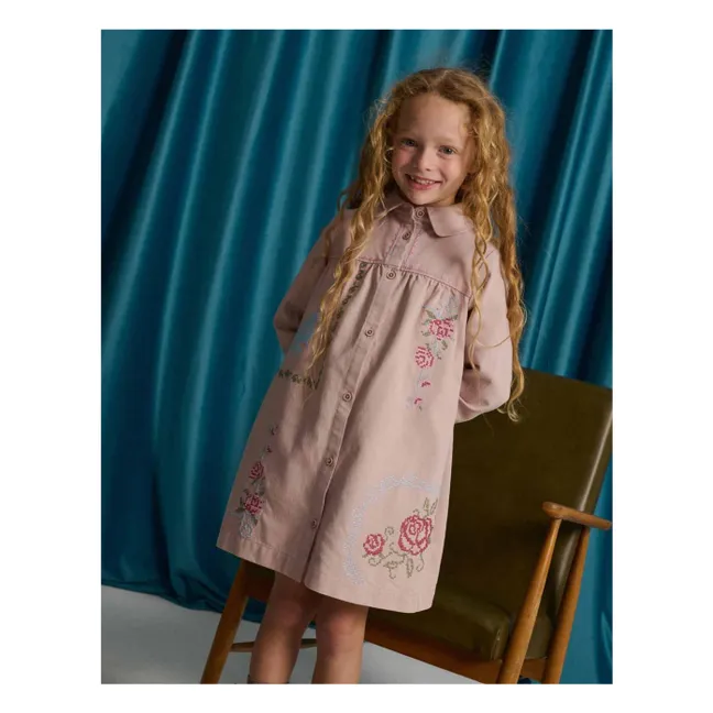 ワンピース soorploom Orla Dress 8Y Soor Ploom - Orla Organic Cotton Muslin Dress - Olive green