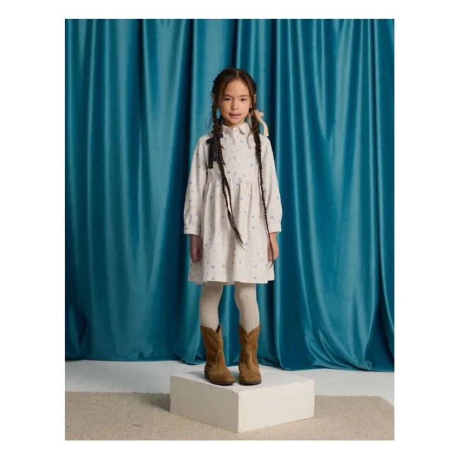 Robe Cornielia Fleurie | Ecru