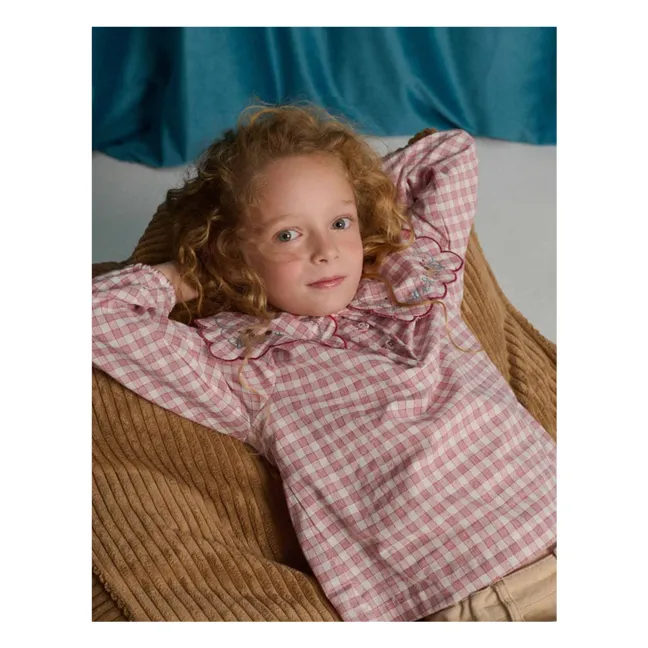 Blouse Gracia Carreaux | Rouge
