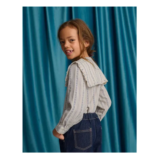 Blouse Brodée Esmeralda | Ecru