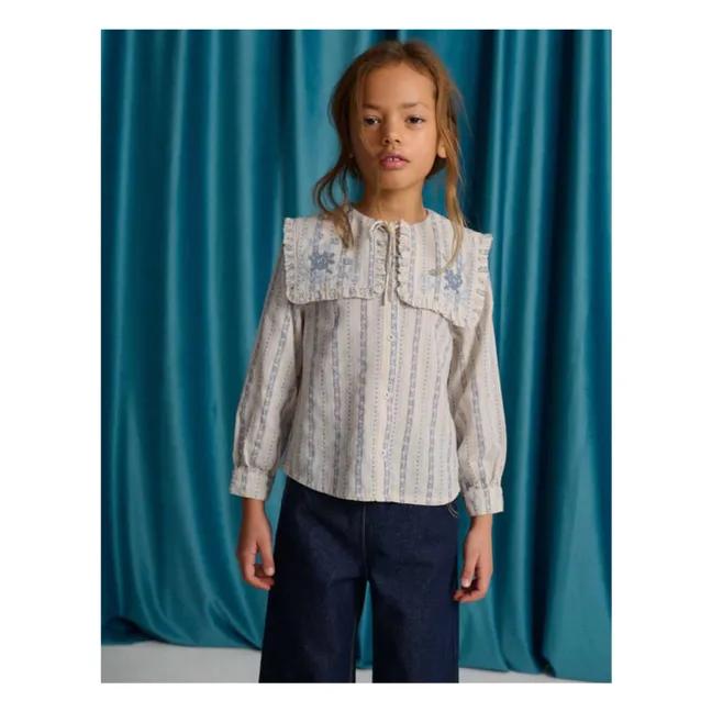 Blouse Brodée Esmeralda | Ecru