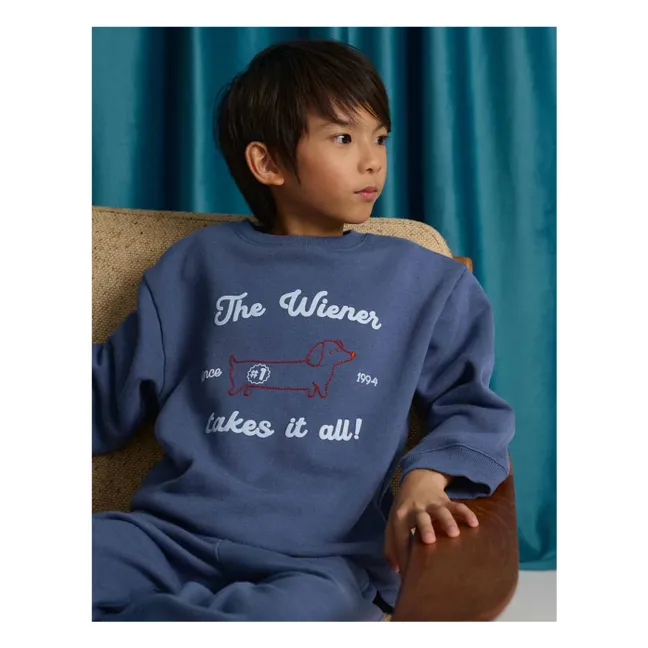 Sweat Riccardo Chien | Bleu