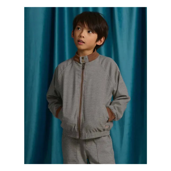 Veste Leonardo Pied-de-Poule | Brun