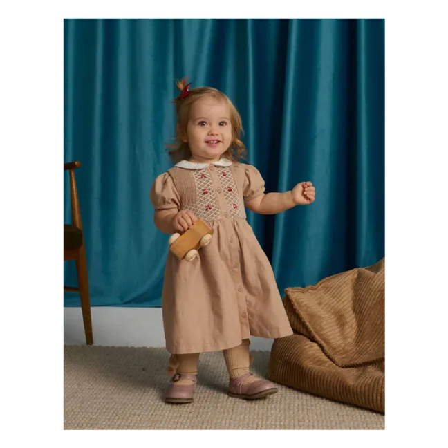 Robe Smockée Marjorie | Marron