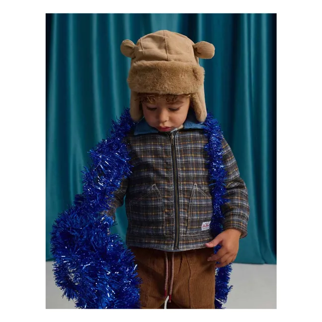 Veste Réversible Anthony Carreaux Bébé | Bleu