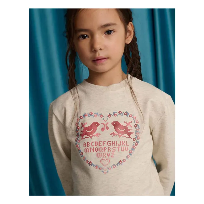 T-shirt Suzette | Beige chiné