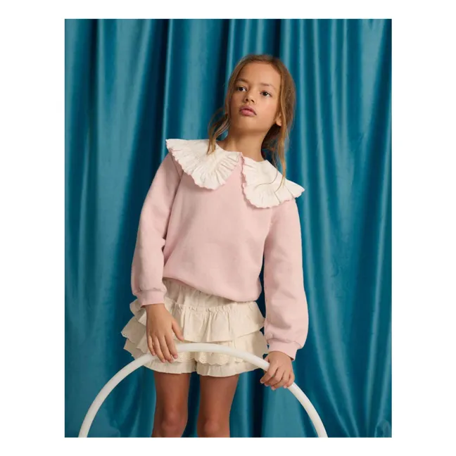 Sweat Col Amovible Benedicta | Rose
