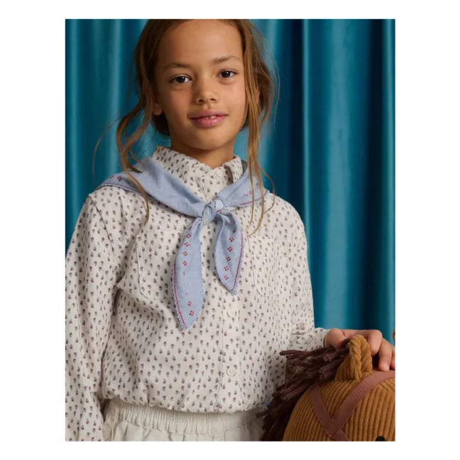 Chemise avec Foulard Amovible Muriel | Ecru