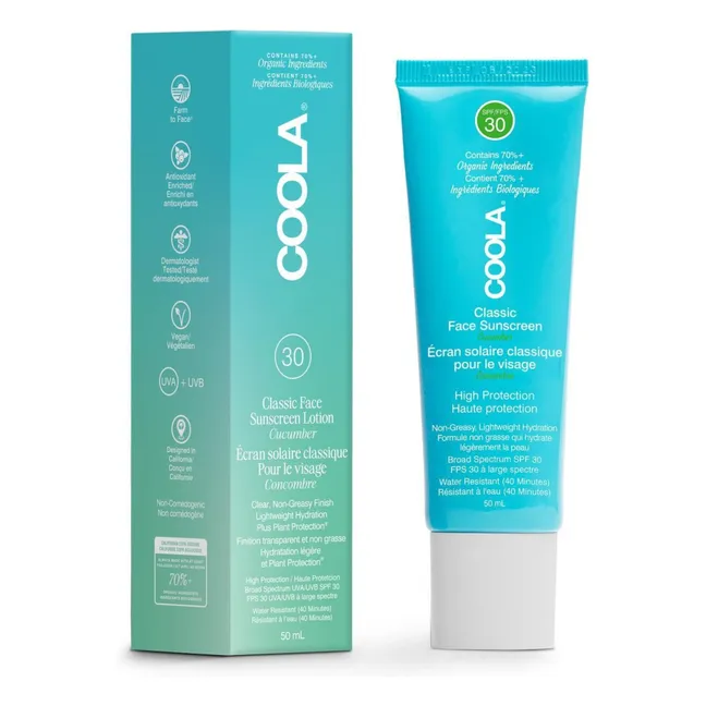 Crema solar facial de pepino SPF30 - 50ml