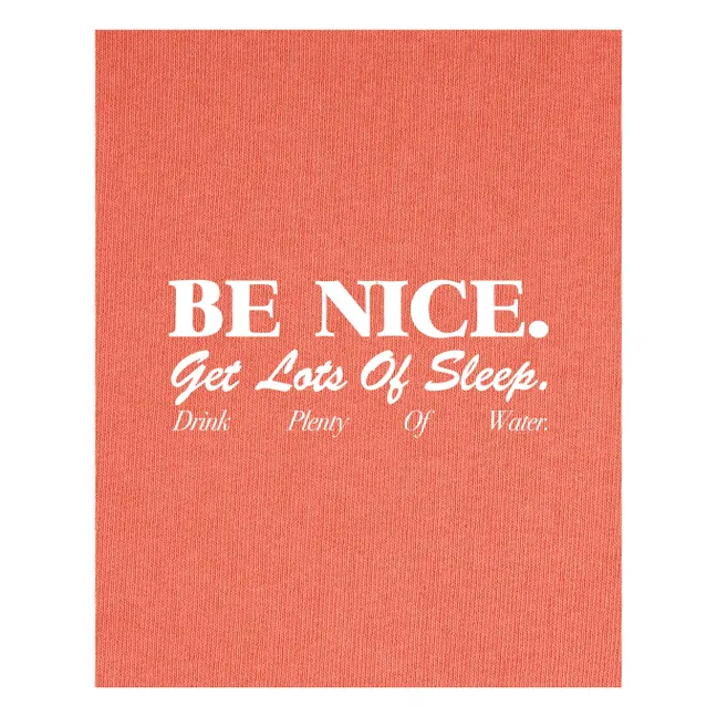 Be Nice T-shirt Recycled cotton | Coral