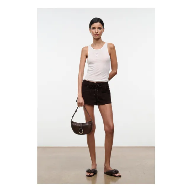 Sac Harlow Crescent Cuir | Café