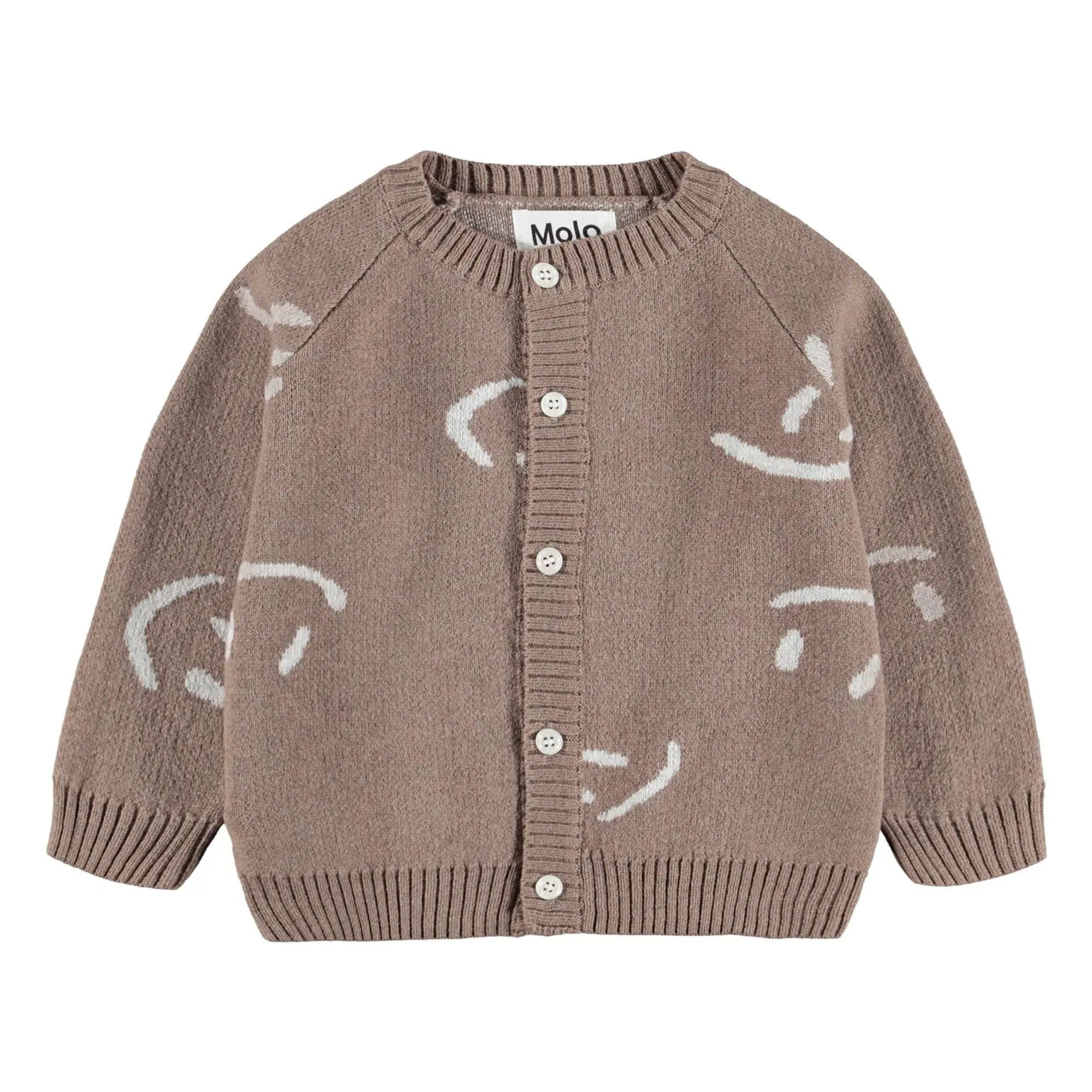 Gilet Bobi Smileys  | Taupe- Image produit n°0