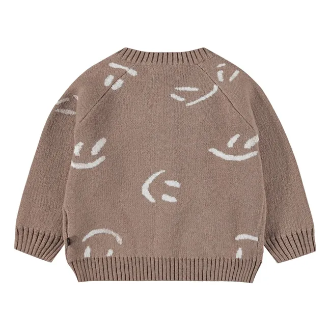 Bobi Smileys vest  | Taupe brown