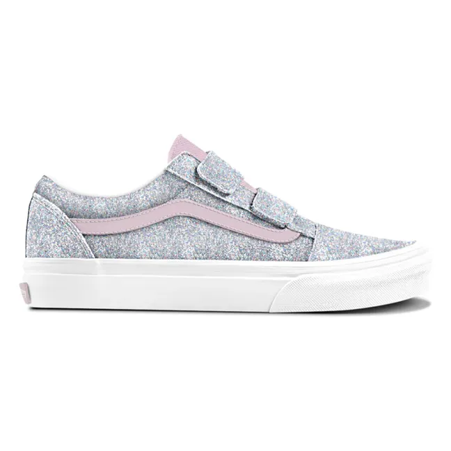 Baskets Scratchs Old Skool V Glitter  | Argenté
