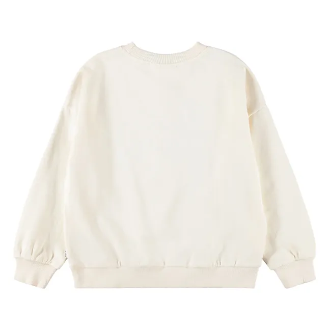 Maxi Poodle Organic Cotton Sweater | White