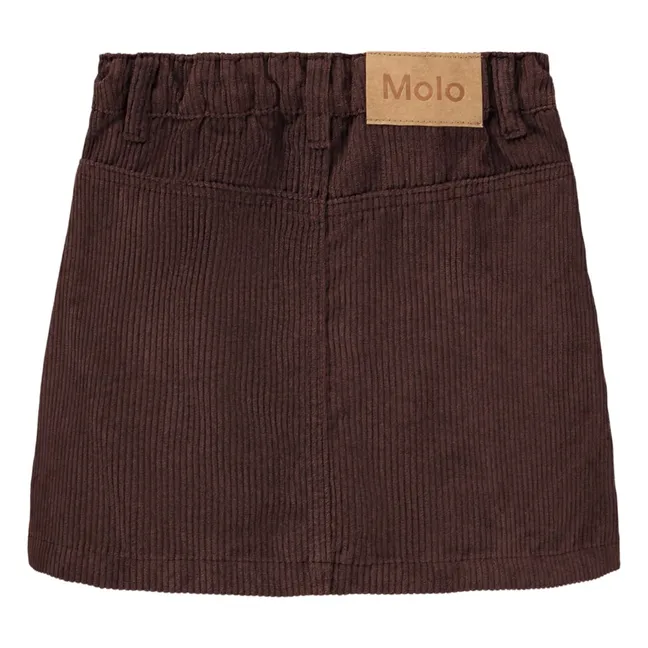 Jupe Boutons Berra | Marron