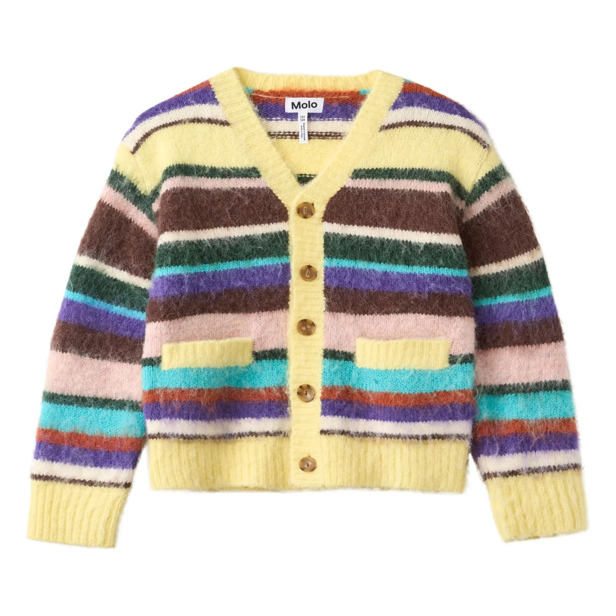Gilet Bruttus Rayé | Jaune- Image produit n°0