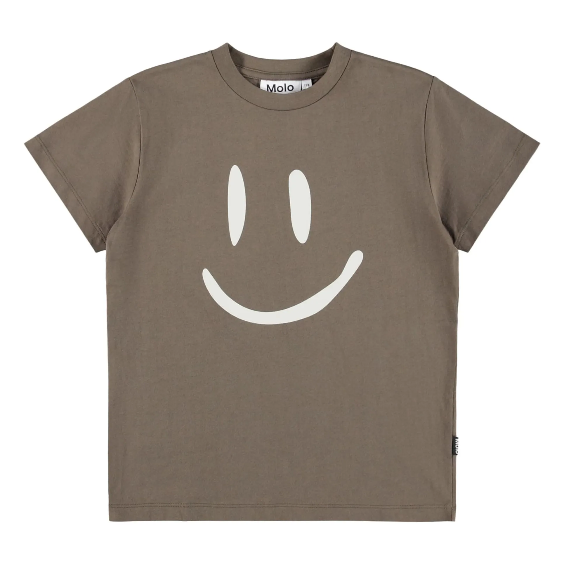 Molo Beige Roxo Smiley Organic Cotton T-Shirt